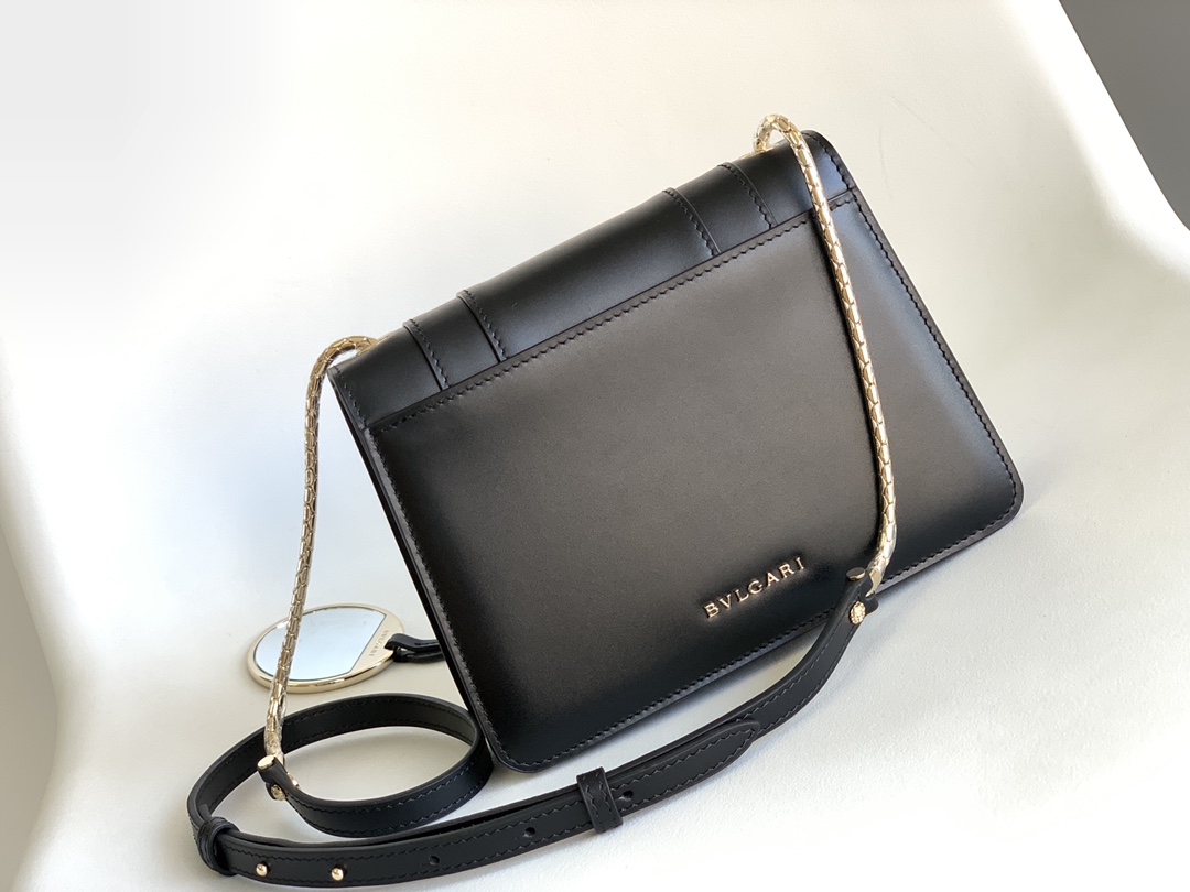 Bvlgari Serpenti Forever Small Crossbody Bag Black